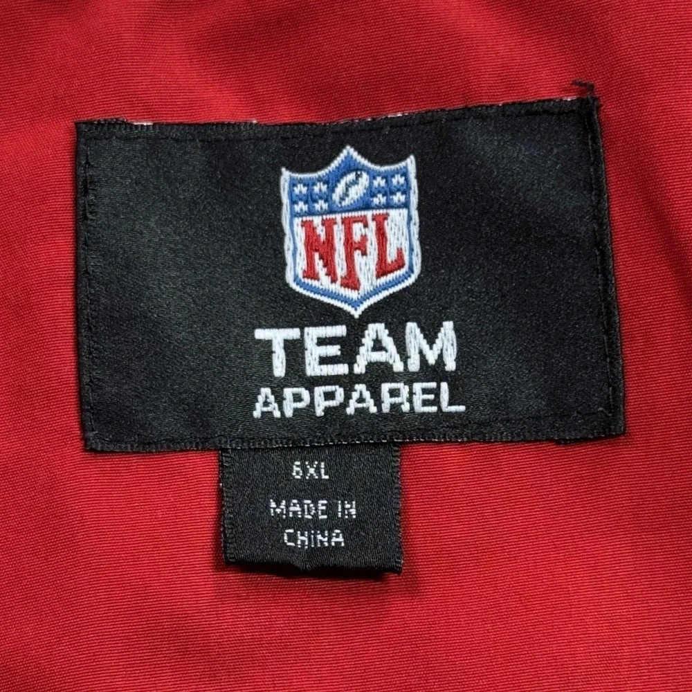 Kansas City Chiefs NFL Team Apparel Jacket Mens 6XL Red Yellow Windbreaker